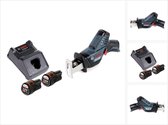 Bol.com Bosch GSA 12V-14 accu reciprozaag 12 V + 2x accu 2.0 Ah + lader aanbieding