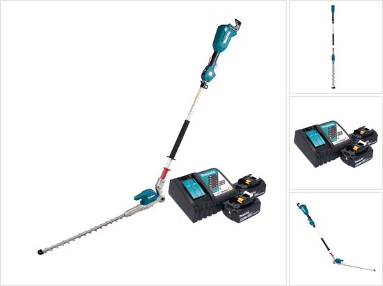 Makita DUN 500 WRT2 accu heggenschaar 18 V 50 cm borstelloos + 2x accu 5.0 Ah + lader