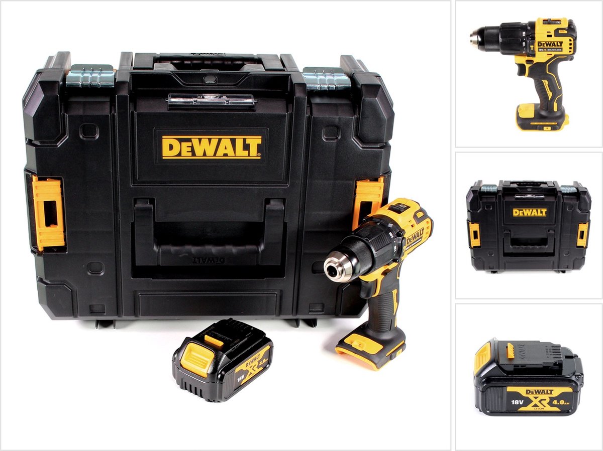 DeWalt DCD 709 NT accu klopboormachine 18V 65Nm+ 1x oplaadbare accu 4.0Ah in TSTAK doos - zonder oplader