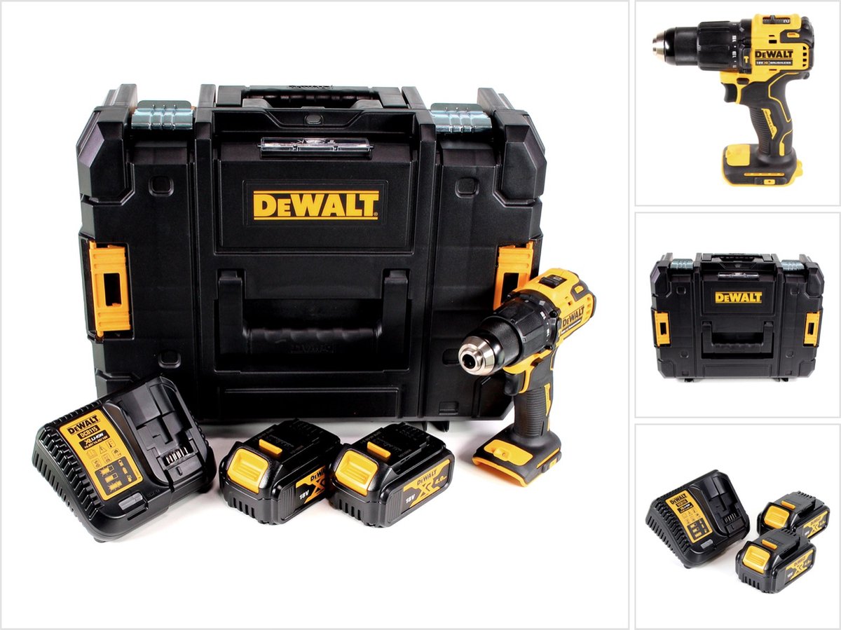 DeWalt DCD 709 M2T accu klopboormachine 18V 65Nm + 2x accu 4.0Ah + lader in TSTAK koffer
