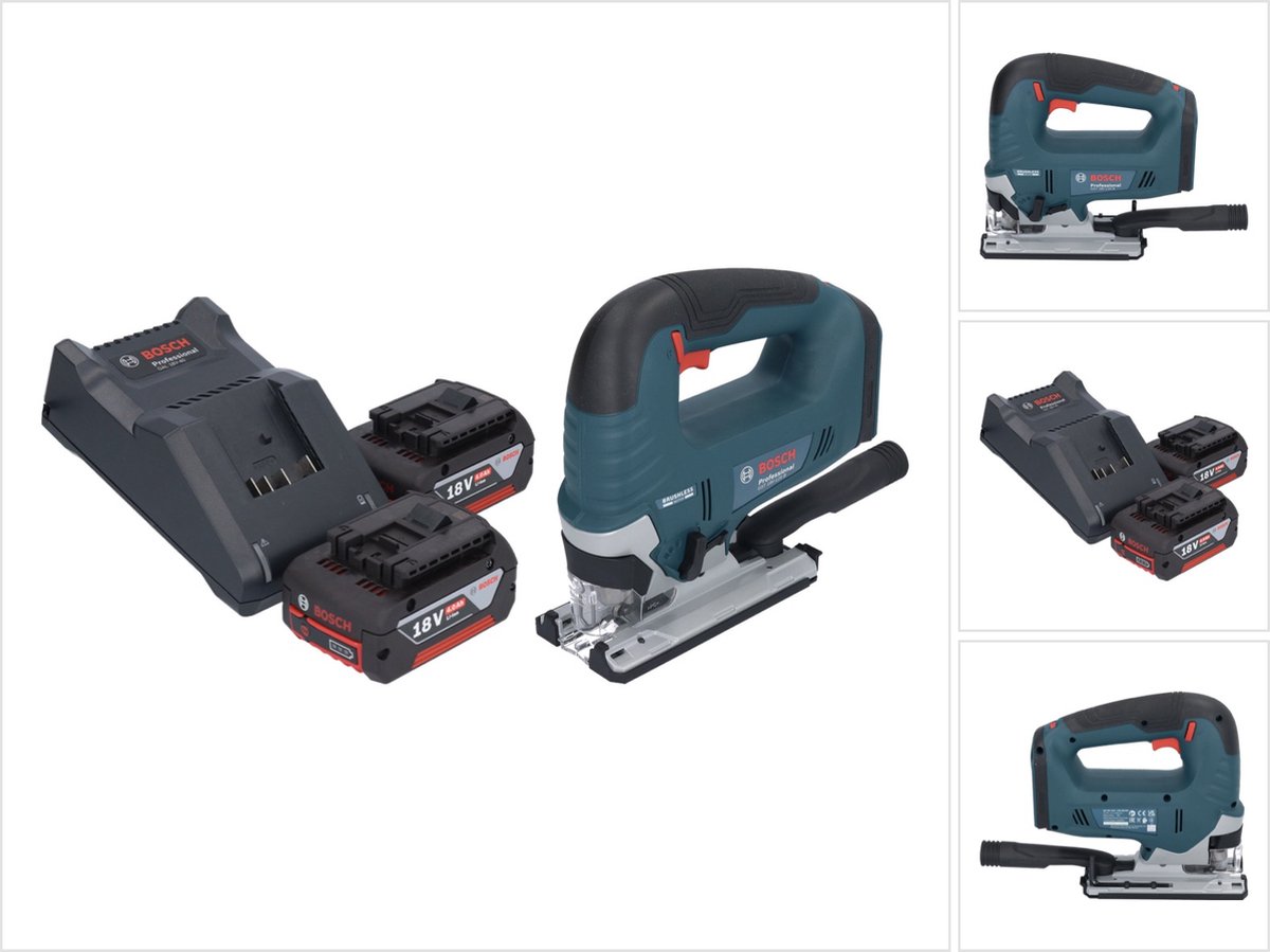 Bosch GST 18V-125 B Professionele accudecoupeerzaag 18 V 125 mm borstelloos + 2x accu 4.0 Ah + lader