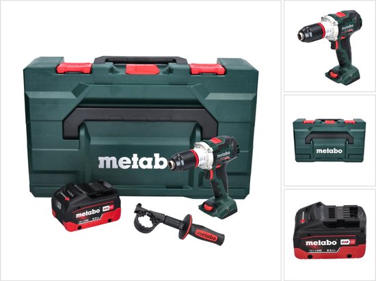 Metabo BS 18 LTX BL I Accuboormachine 18 V 130 Nm + 1x accu 8.0 Ah + metaBOX - zonder lader
