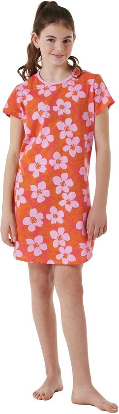 Schiesser Sleep Dress - Rose - Oranje - taille 152 (152) - Filles Enfants - 100% coton - 180952-500-152