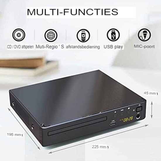 DVD speler met HDMI DVD speler met HDMI aansluiting DVD speler HDMI