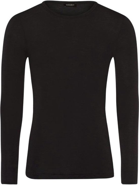 Hanro Woolensilk Sportshirt/Thermische shirt - 0176 Grey - maat S (S) - Heren Volwassenen - Wol- 073402-0176 -S