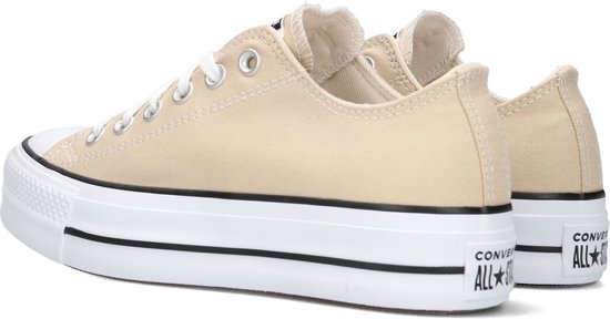 Converse Chuck Taylor All Star Lift Platform 1 Lage sneakers - Dames - Beige