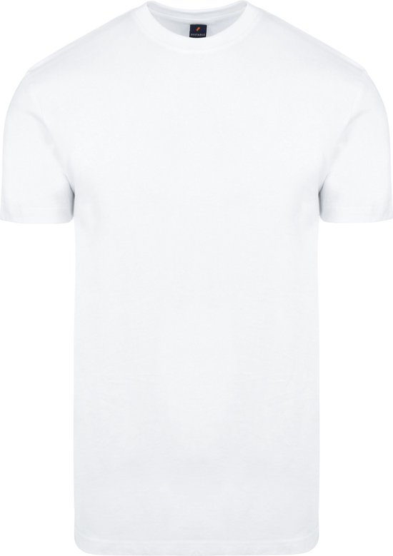 Suitable - Obra T-Shirt Hoge rond Hals Wit 6-Pack - Heren - Regular-fit