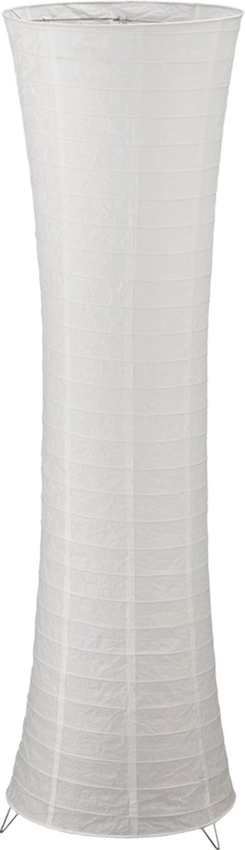 Trango Design LED Rijstpapier Vloerlamp 1229L *SWISS* Rijstpapier Lamp *HANDGEMAAKT* Vloerlamp met witte lampenkap incl. 2x E14 LED lampen, vorm: rond, hoogte: 125cm, woonkamer lamp, vloerlamp thumbnail 4