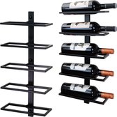 LuxerLiving - Casier à vin - casier à vin mural - casier à vin en métal - casier à vin suspendu - casier à vin mural