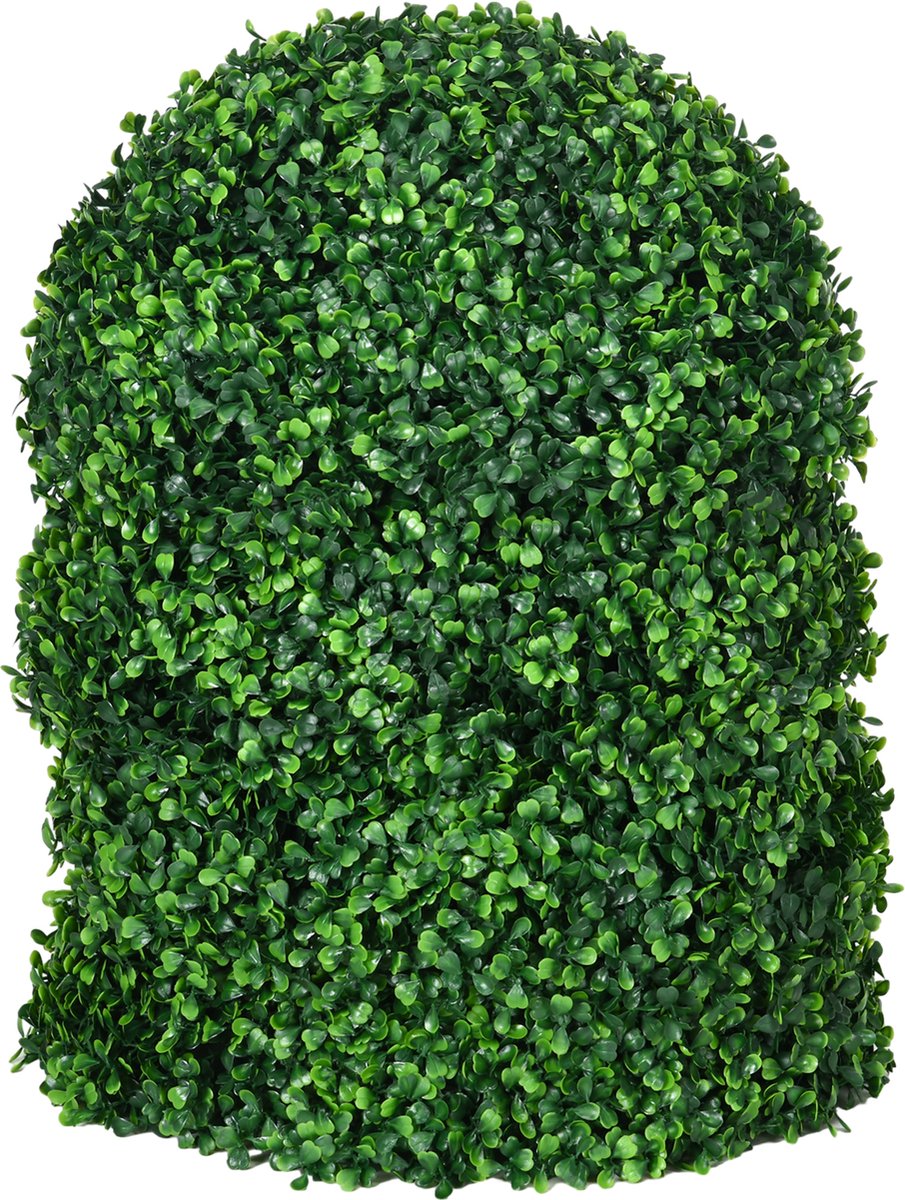 Homcom Kunstplant Buxusbol set van 2 - Kunstmatige Plantenstruik Buxus - Groen
