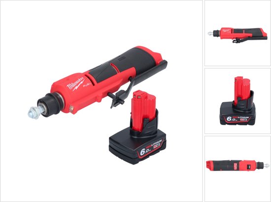 Milwaukee M12 FTB-601 Snoerloze Bandenfrees 12 V 7/16" Hex Brushless + 1x accu 6.0 Ah - zonder lader