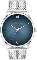 Calvin Klein CK25200450 ASCEND Heren Horloge - Mineraalglas - Staal - Zilverkleurig - 43 mm breed - Quartz - Druksluiting - 3 ATM (spatwater)