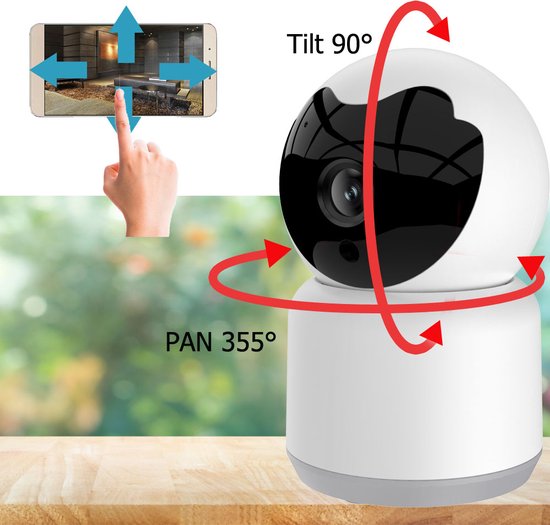 WIFI PTZ IP-camera 3.0MP met bediening via APP en kan werken met spraakgestuurde apps.. T-2007 van Technaxx — afbeelding 2