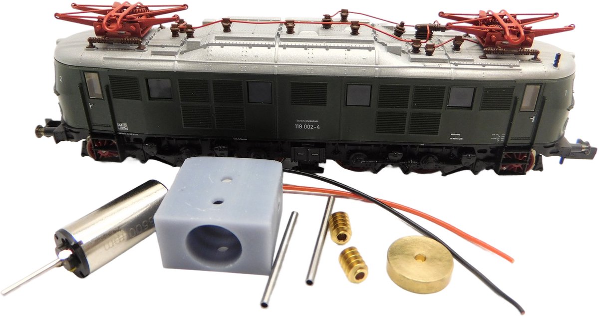micromotor NF065C motor ombouwset voor Fleischmann E19, BR 119