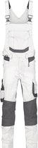 DASSY® Tronix Painters Cotte à bretelles peintre avec stretch et poches genoux - maat 44 - BLANC/GRIS ANTHRACITE