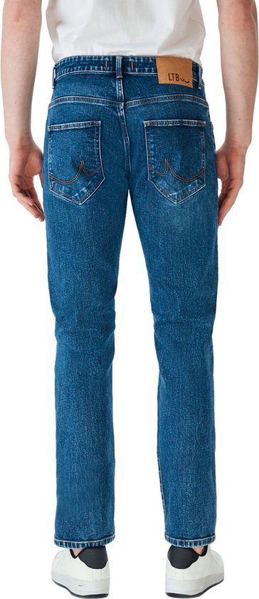 LTB Jeans Hollywood ZD Heren Straight Jean - Donkerblauw - Allon Safe Wash
