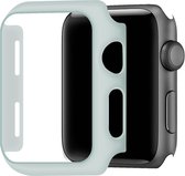 Telefoonglaasje Hoesje - Geschikt voor Apple Watch 4\ Apple Watch 5\ Apple Watch 6 - Kunststof - 40mm - Grijs