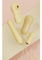 Zalo Sucking Vibrator with Pump and Different Attachments yellow