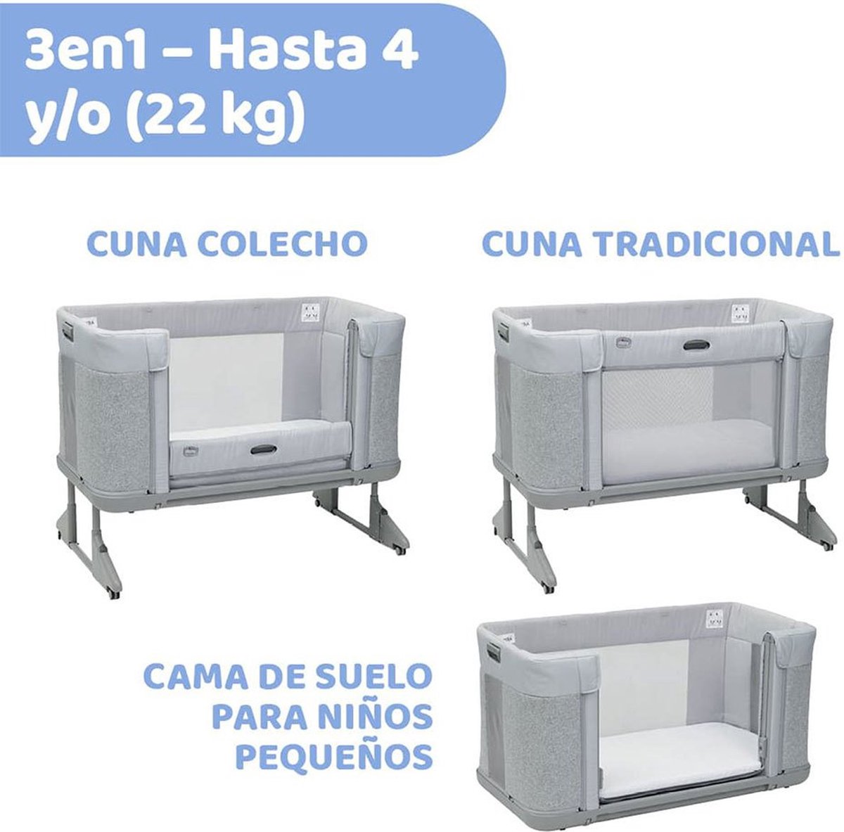 Chicco Forever Next2Me Co-Sleeper - Ash Grey – foto 2