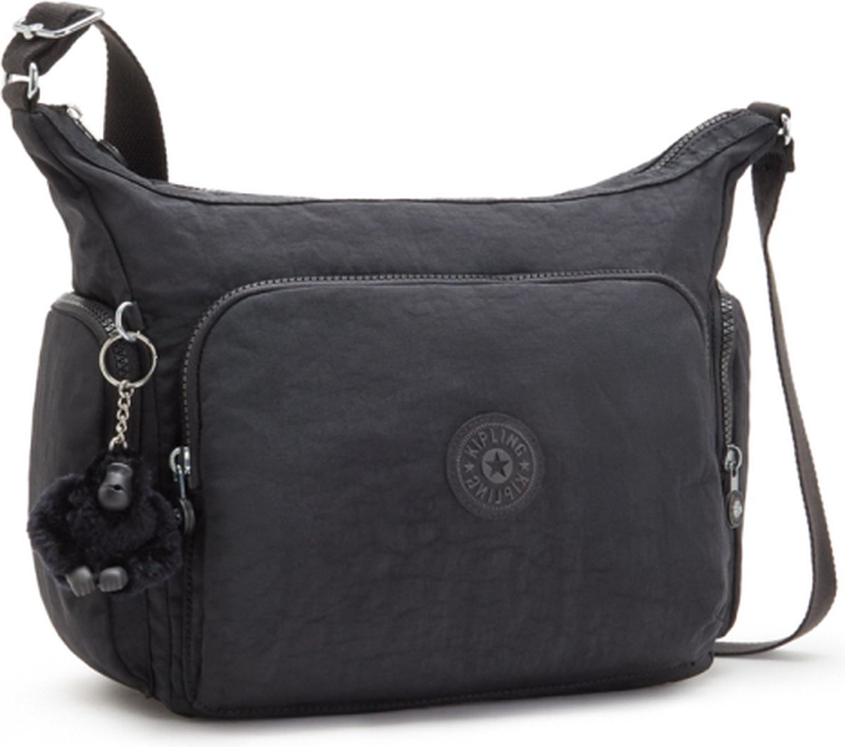 Kipling Grote Crossbodytas / Schoudertas Dames - Polyamide - Gabb - Zwart