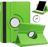 Phreeze Draaibare Tablethoes - Geschikt voor iPad 10.2 (2020) Hoes - Draaibaar met Standaard - Leer Textuur - 8e Generatie - Groen