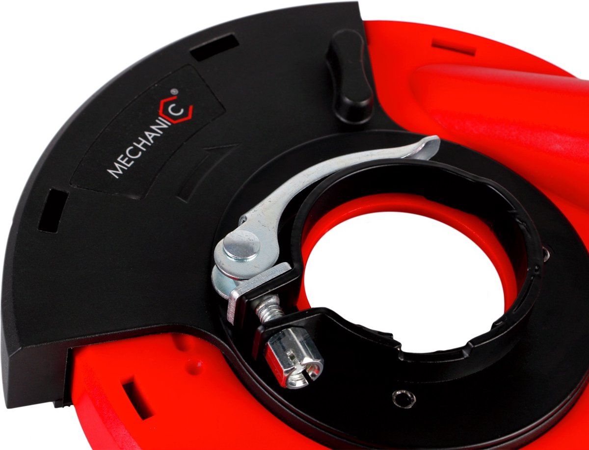 Haakse Slijpmachine Afzuigkap, Universeel 100-125 mm, Stofkap met 6 Klemschijven, Aansluiting voor Stofzuiger, Geschikt voor het Slijpen van Hout, Beton, Muren en Steen | NL