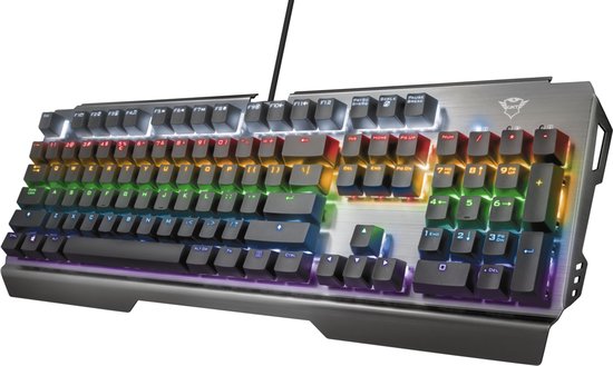 GXT 877 Scarr - Gaming Toetsenbord - Mechanisch - Verlicht - Zwart, Metallic