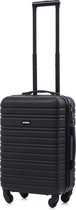 Bagage à main BlockTravel valise de voyage S à roulettes amovibles 39 litres - serrure TSA intégrée - légère - noir