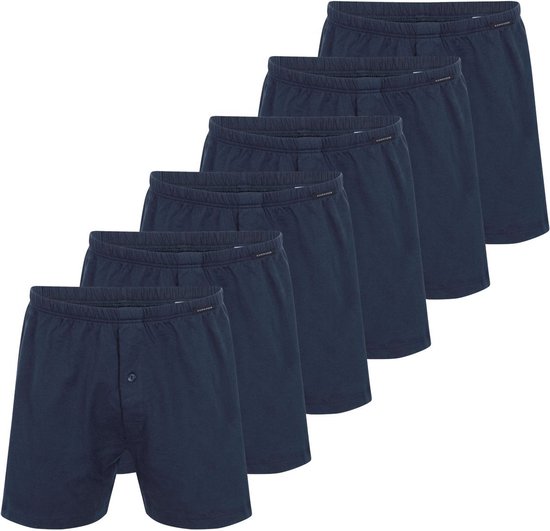 Schiesser Heren boxershort 6 pack Singel-Jersey