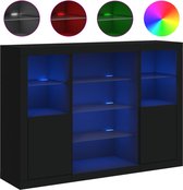 vidaXL-Dressoirs-met-LED-verlichting-3-st-bewerkt-hout-zwart
