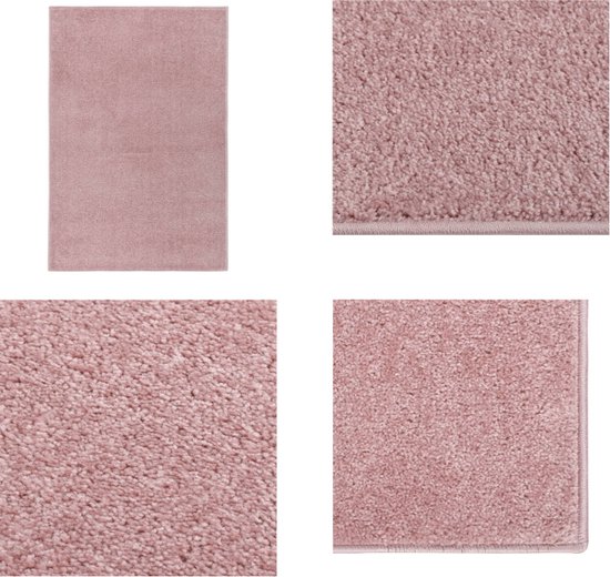 vidaXL Vloerkleed kortpolig 200x290 cm roze - Vloerkleed - Vloerkleden - Kleed - Loper