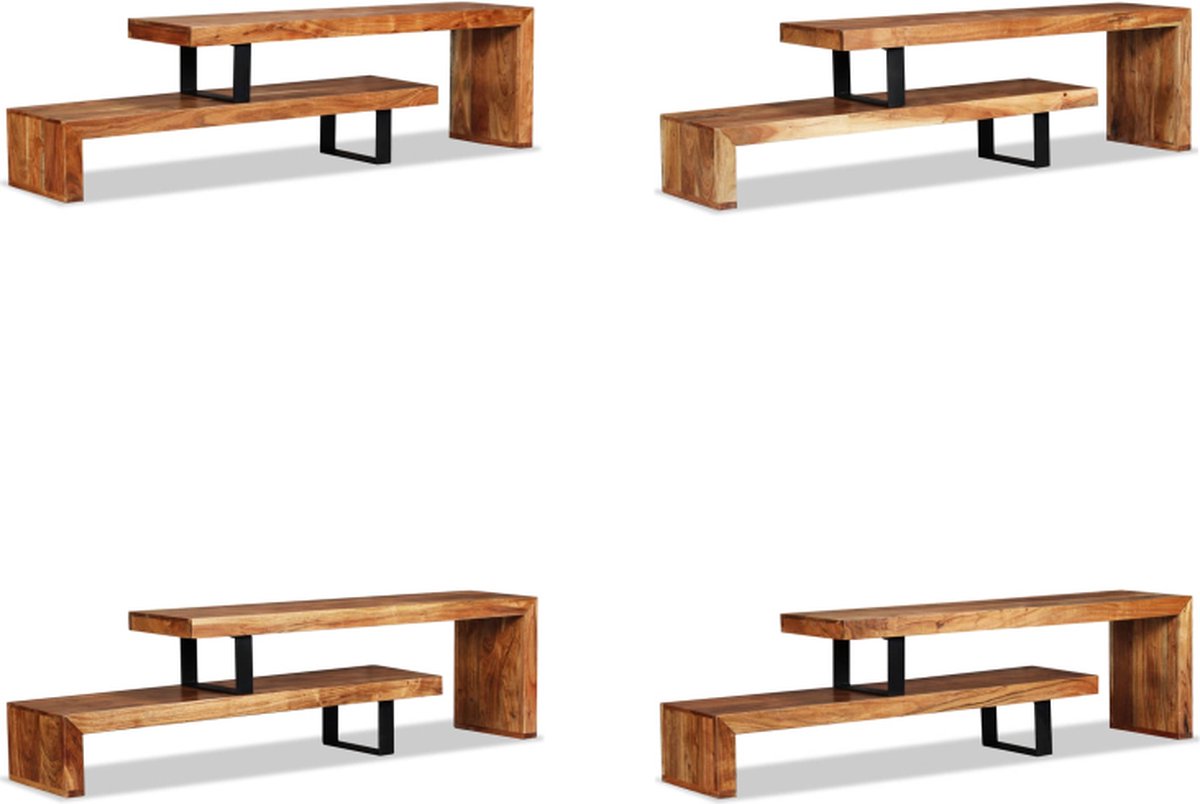 vidaXL Tv-meubel 120x30x40 cm massief gerecycled hout en - Kasten | Televisiemeubels
