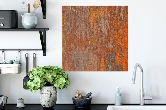 Affiche Rouille - Jaune - Oranje - 50x50 cm