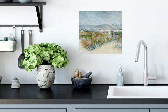 Affiche Montmartre : derrière le Moulin de la Galette - Vincent van Gogh - 30x30 cm