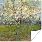 Poster De roze boomgaard - Vincent van Gogh - 30x30 cm