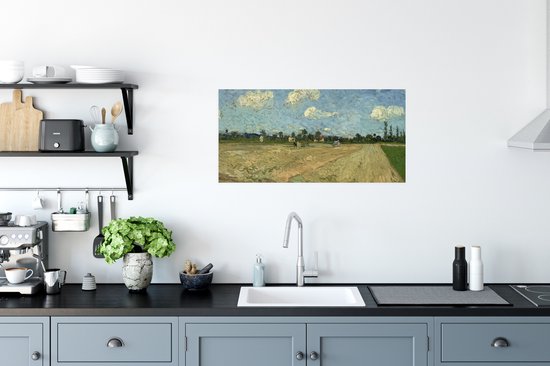 Affiche Champs labourés - Vincent van Gogh - 80x40 cm