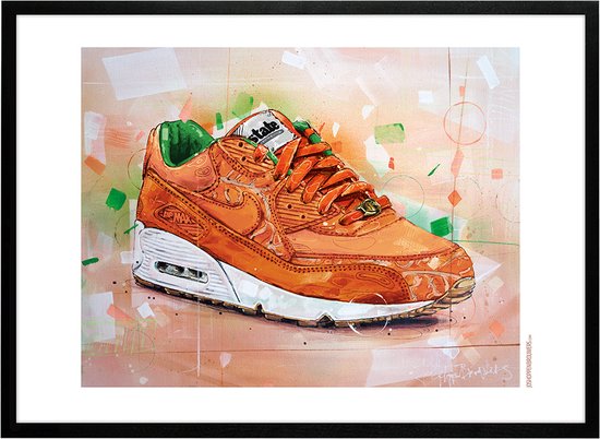 Sneaker print Homegrown state magazine 71x51 cm *ingelijst & gesigneerd