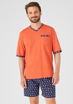Damart - Pyjama short en jersey, pur coton peigné - Homme - Oranje - M