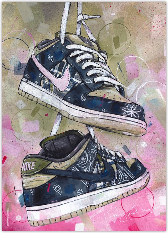 Sneaker poster vullend 50x70 cm