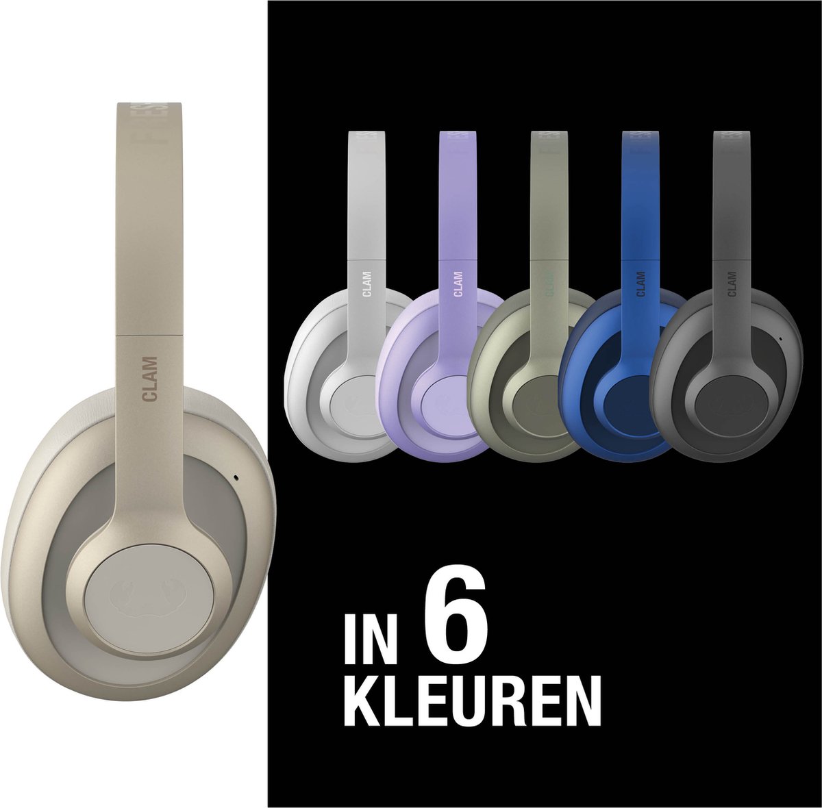 Afbeelding 3 van Fresh 'n Rebel Clam Blaze – Draadloze Bluetooth Koptelefoon – 80 uur Speelduur – Met volume wiel - Silky Sand
