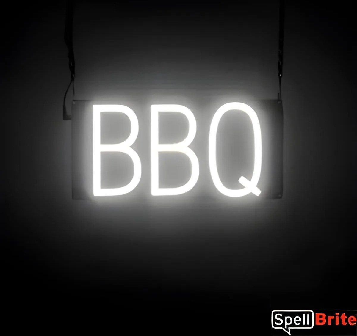 BBQ - Lichtreclame Neon LED bord verlicht | SpellBrite | 33 x 16 cm | 6 Dimstanden - 8 Lichtanimaties | Reclamebord neon verlichting