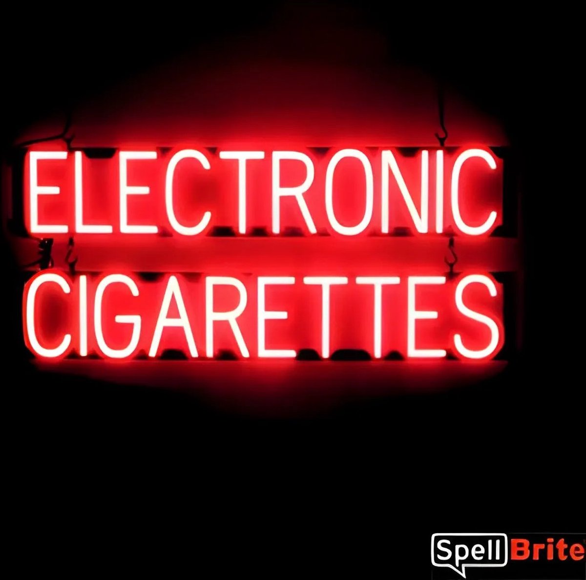 ELECTRONIC CIGARETTES - Lichtreclame Neon LED bord verlicht | SpellBrite | 91 x 38 cm | 6 Dimstanden - 8 Lichtanimaties | Reclamebord neon verlichting