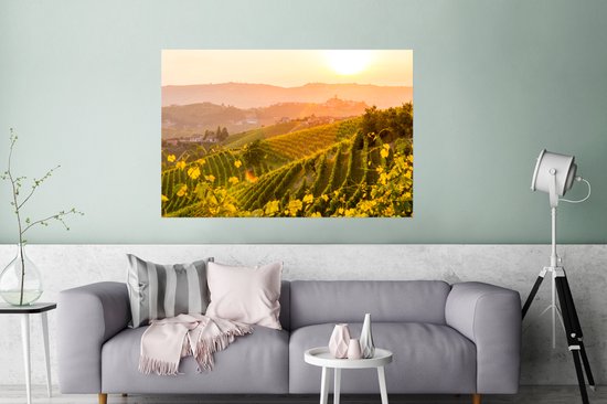 Vineyards in Italy poster papier 120x80 cm - Tirage photo sur Poster (décoration murale salon / chambre)