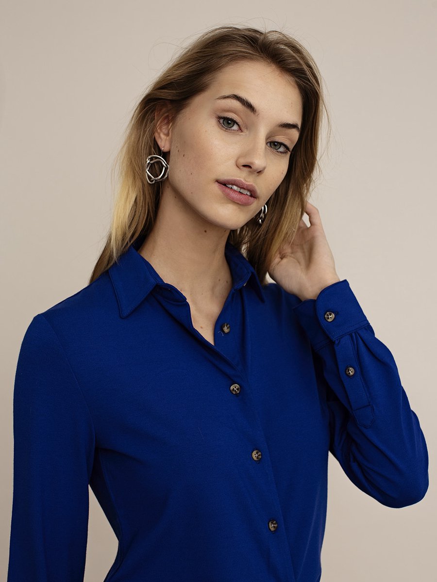Cedar blouse Cobalt blue / M