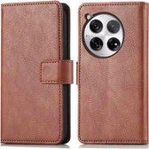 iMoshion Étui adapté pour OnePlus 12 avec porte-cartes - Bookcase iMoshion Luxe - Marron
