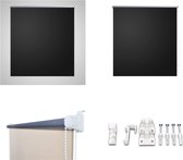 vidaXL Rolgordijn verduisterend 120 x 230 cm zwart - Vitrage - Vitrages - Rolgordijn - Rolgordijnen