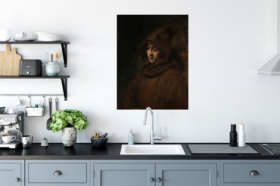 Affiche Titus en habit - Rembrandt van Rijn - 60x80 cm