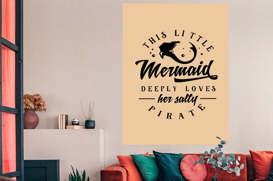 Affiche Sirène - Citations - Pirate - 120x180 cm XXL