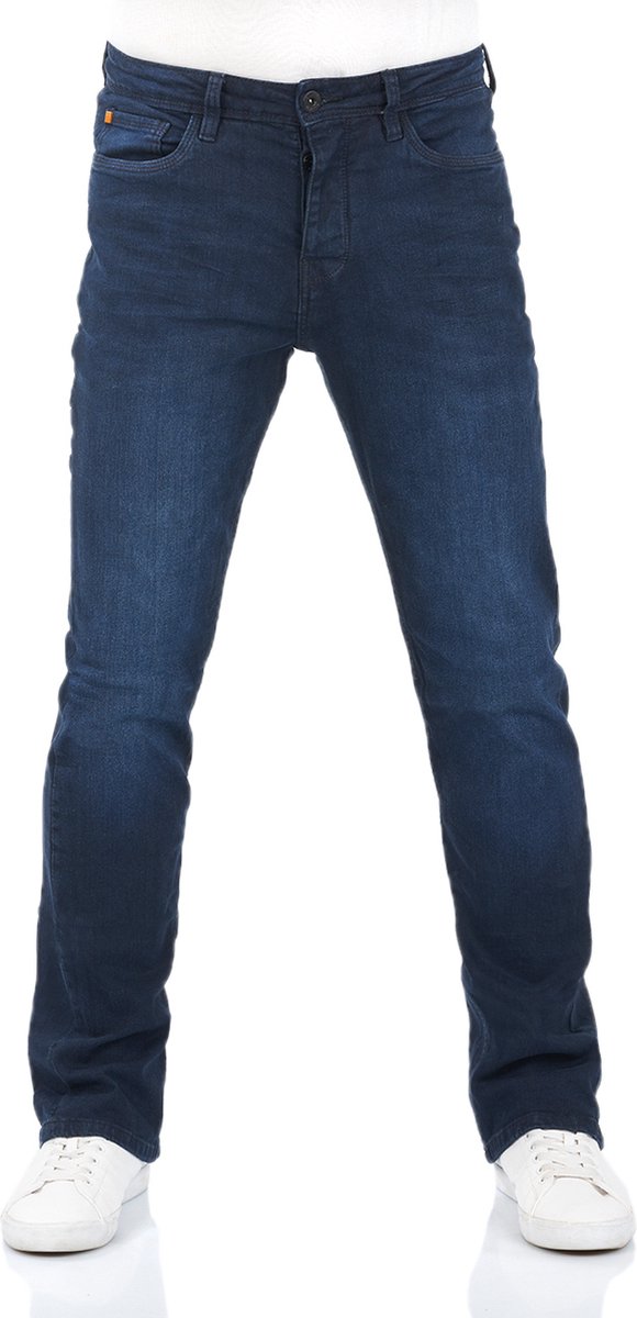 riverso Heren Jeans Broeken RIVFalko bootcut Fit Blauw Volwassenen Denim Jeansbroek