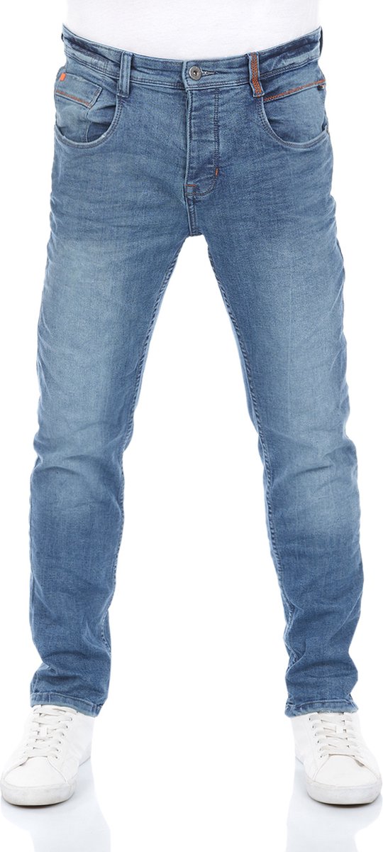 riverso Heren Jeans Broeken RIVCaspar slim Fit Blauw Volwassenen Denim Jeansbroek